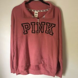PINK Quarter Zip Tunic